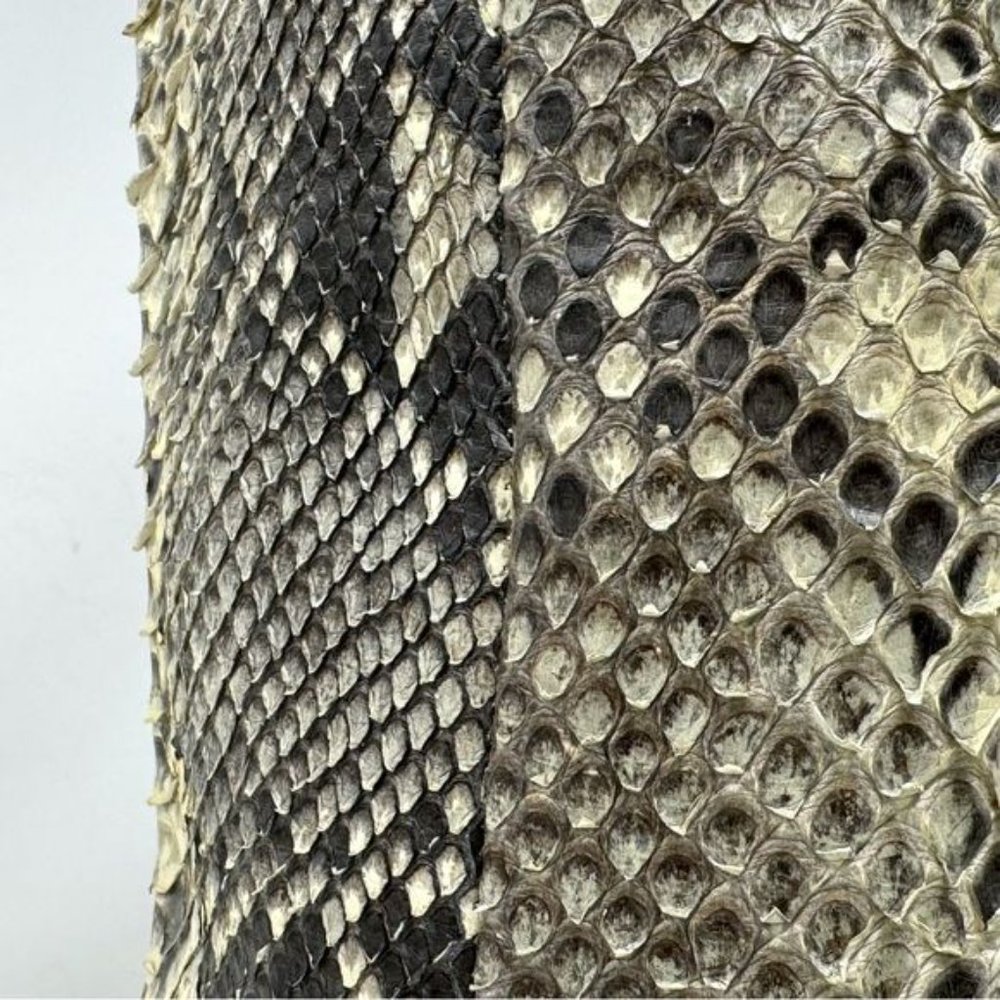 The Frye Company Deborah Pull On cowboy Boots phyton snakeskin goodyear welt 10M - Picture 9 of 16